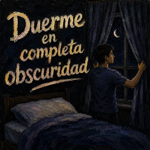 Portada de Duerme con completa obscuridad